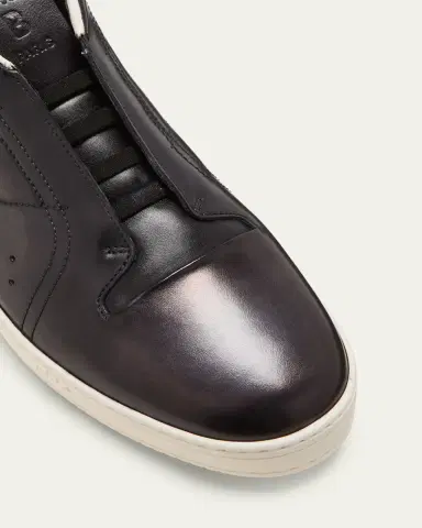 Berluti Men's Playtime Scritto Leather Slip-On Sneakers | Thumbnail 5 Berluti Men's Playtime Scritto Leather Slip-On Sneakers | Thumbnail 5