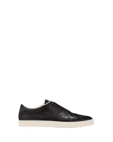 Berluti Men's Playtime Scritto Leather Slip-On Sneakers | Thumbnail 1 Berluti Men's Playtime Scritto Leather Slip-On Sneakers | Thumbnail 1