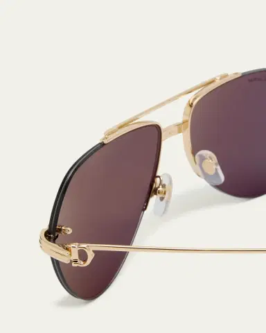 Cartier Men's Metal Aviator Sunglasses | Thumbnail 8 Cartier Men's Metal Aviator Sunglasses | Thumbnail 8