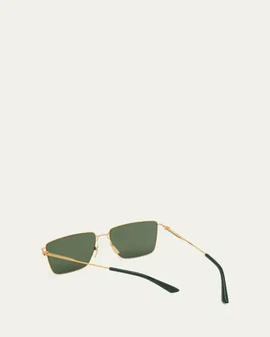 Bottega Veneta Men's BV1267SM Ultrathin Metal Rectangle Sunglasses | Thumbnail 2 Bottega Veneta Men's BV1267SM Ultrathin Metal Rectangle Sunglasses | Thumbnail 2