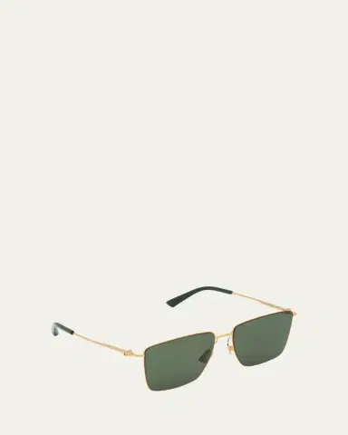 Bottega Veneta Men's BV1267SM Ultrathin Metal Rectangle Sunglasses | Thumbnail 3 Bottega Veneta Men's BV1267SM Ultrathin Metal Rectangle Sunglasses | Thumbnail 3