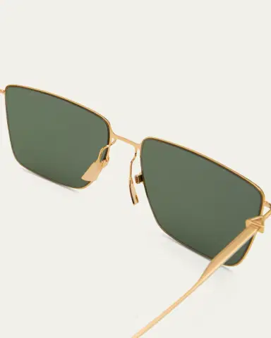 Bottega Veneta Men's BV1267SM Ultrathin Metal Rectangle Sunglasses | Thumbnail 4 Bottega Veneta Men's BV1267SM Ultrathin Metal Rectangle Sunglasses | Thumbnail 4