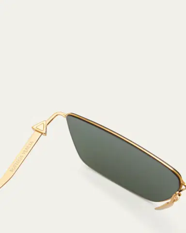 Bottega Veneta Men's BV1267SM Ultrathin Metal Rectangle Sunglasses | Thumbnail 5 Bottega Veneta Men's BV1267SM Ultrathin Metal Rectangle Sunglasses | Thumbnail 5