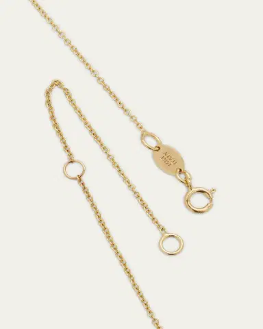 Zoe Lev Jewelry Diamond Asymmetrical Initial Necklace, L | Thumbnail 4 Zoe Lev Jewelry Diamond Asymmetrical Initial Necklace, L | Thumbnail 4