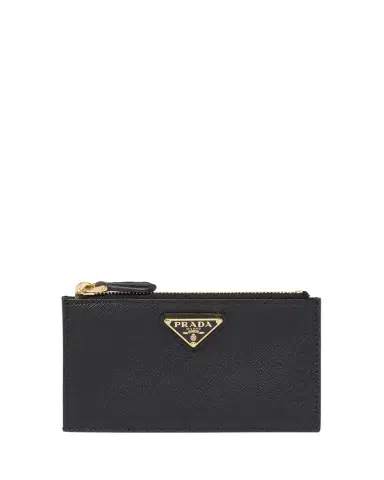 Prada Saffiano Triangolo Saffiano Wallet | Thumbnail 1 Prada Saffiano Triangolo Saffiano Wallet | Thumbnail 1