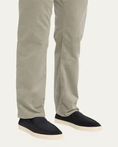 Giorgio Armani Men's Suede Sneaker-Sole Loafers | Thumbnail 2 Giorgio Armani Men's Suede Sneaker-Sole Loafers | Thumbnail 2