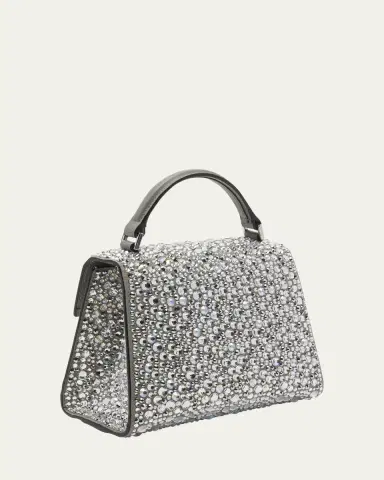 Valentino Garavani VSLING Mini Rhinestone Top-Handle Bag | Thumbnail 3 Valentino Garavani VSLING Mini Rhinestone Top-Handle Bag | Thumbnail 3