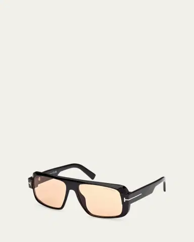 TOM FORD Men's Turner Acetate Rectangle Sunglasses | Thumbnail 2 TOM FORD Men's Turner Acetate Rectangle Sunglasses | Thumbnail 2