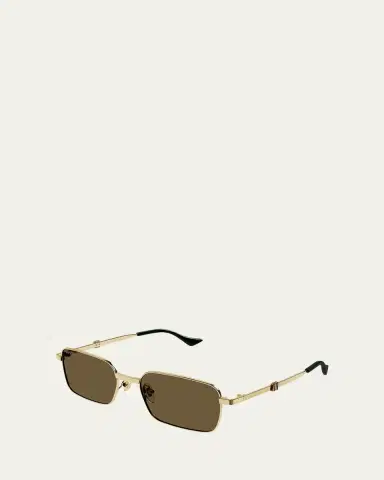 Gucci Men's Metal Rectangle Sunglasses | Thumbnail 2 Gucci Men's Metal Rectangle Sunglasses | Thumbnail 2