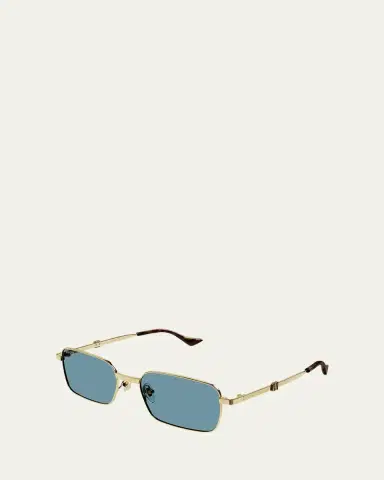 Gucci Men's Metal Rectangle Sunglasses | Thumbnail 4 Gucci Men's Metal Rectangle Sunglasses | Thumbnail 4