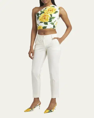 Dolce & Gabbana Straight Wool Stretch Pants | Thumbnail 2 Dolce & Gabbana Straight Wool Stretch Pants | Thumbnail 2