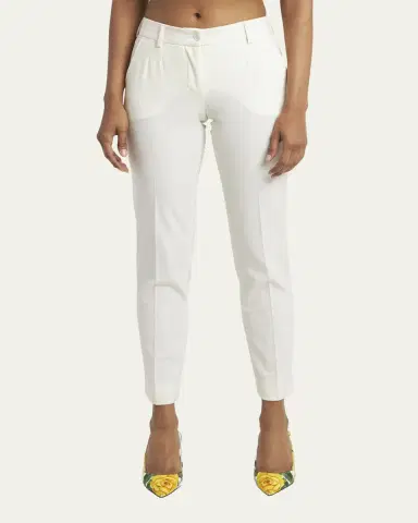 Dolce & Gabbana Straight Wool Stretch Pants | Thumbnail 4 Dolce & Gabbana Straight Wool Stretch Pants | Thumbnail 4