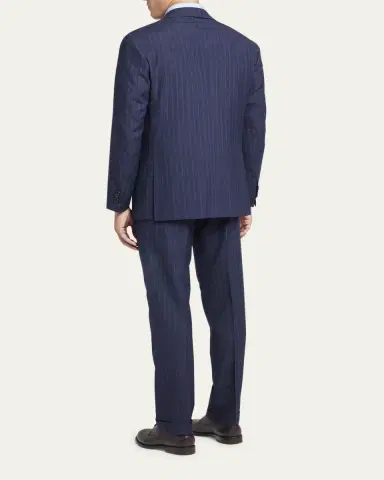 Kiton Men's Shadow Stripe Suit | Thumbnail 3 Kiton Men's Shadow Stripe Suit | Thumbnail 3