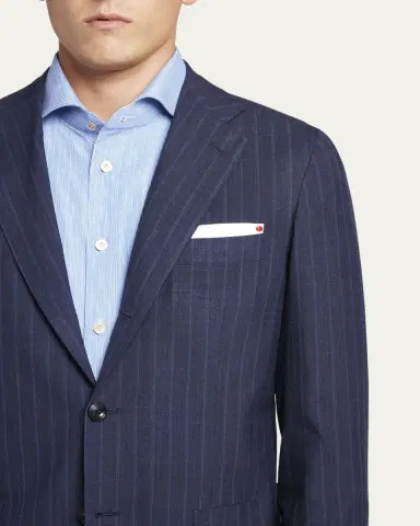Kiton Men's Shadow Stripe Suit | Thumbnail 5 Kiton Men's Shadow Stripe Suit | Thumbnail 5