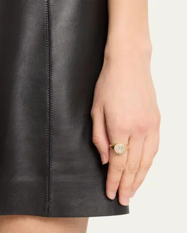 Sydney Evan Marquise Eye Border Stone Inlay Evil Eye Signet Ring | Thumbnail 2 Sydney Evan Marquise Eye Border Stone Inlay Evil Eye Signet Ring | Thumbnail 2