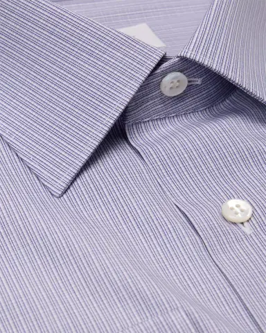 Brioni Men's Cotton Multi-Stripe Dress Shirt | Thumbnail 2 Brioni Men's Cotton Multi-Stripe Dress Shirt | Thumbnail 2
