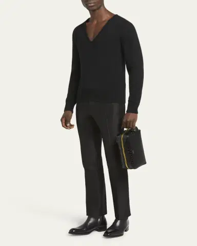 TOM FORD Men's Crocodile-Print Leather Toiletry Case | Thumbnail 5 TOM FORD Men's Crocodile-Print Leather Toiletry Case | Thumbnail 5
