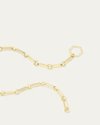 Harwell Godfrey 18K Yellow Gold Major Knife Edge Link Foundation Chain Necklace, 18"L | Thumbnail 2 Harwell Godfrey 18K Yellow Gold Major Knife Edge Link Foundation Chain Necklace, 18"L | Thumbnail 2