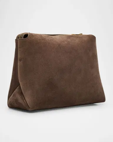 Khaite Lina Medium Suede Crossbody Bag | Thumbnail 2 Khaite Lina Medium Suede Crossbody Bag | Thumbnail 2