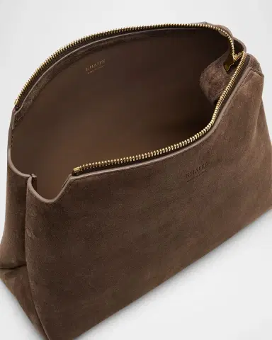 Khaite Lina Medium Suede Crossbody Bag | Thumbnail 3 Khaite Lina Medium Suede Crossbody Bag | Thumbnail 3