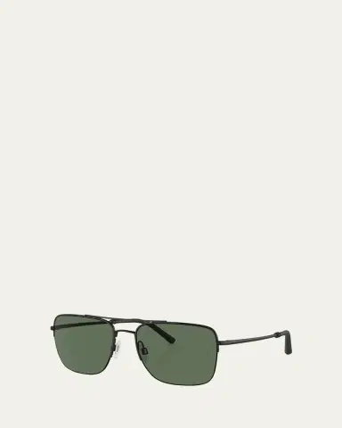 Oliver Peoples x Federer Men's R-2 Metal Aviator Sunglasses | Thumbnail 2 Oliver Peoples x Federer Men's R-2 Metal Aviator Sunglasses | Thumbnail 2