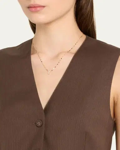 Lana 14K Yellow Gold Baguette Diamond Vertical Pendant Necklace | Thumbnail 2 Lana 14K Yellow Gold Baguette Diamond Vertical Pendant Necklace | Thumbnail 2