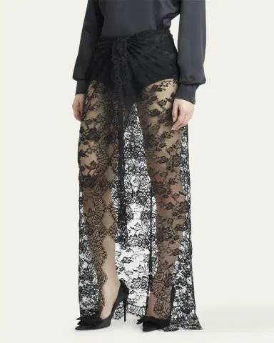 Dolce & Gabbana Chantilly Lace Scallop Maxi Skirt | Thumbnail 4 Dolce & Gabbana Chantilly Lace Scallop Maxi Skirt | Thumbnail 4