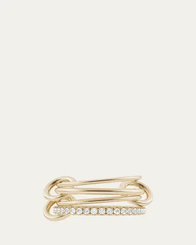 Spinelli Kilcollin Pisces Pave 18K Yellow Gold Ring with Diamonds | Thumbnail 2 Spinelli Kilcollin Pisces Pave 18K Yellow Gold Ring with Diamonds | Thumbnail 2