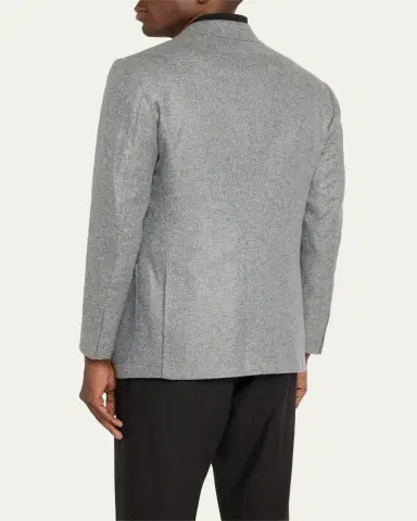 Cesare Attolini Men's Melange Cashmere Twill Sport Coat | Thumbnail 7 Cesare Attolini Men's Melange Cashmere Twill Sport Coat | Thumbnail 7