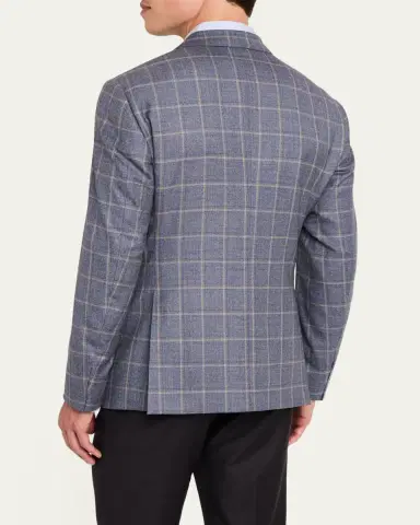 Giorgio Armani Men's Windowpane Sport Coat | Thumbnail 3 Giorgio Armani Men's Windowpane Sport Coat | Thumbnail 3