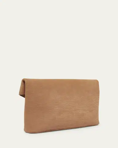 Saint Laurent Large YSL Envelope Pouch Clutch Bag in Pebbled Leather | Thumbnail 3 Saint Laurent Large YSL Envelope Pouch Clutch Bag in Pebbled Leather | Thumbnail 3