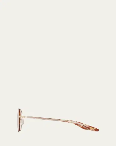 BARTON PERREIRA Men's Caster Zyl and Titanium Round Sunglasses | Thumbnail 3 BARTON PERREIRA Men's Caster Zyl and Titanium Round Sunglasses | Thumbnail 3