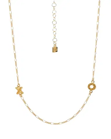 Gwen Beloti XO Woven Double Charm Necklace | Thumbnail 1 Gwen Beloti XO Woven Double Charm Necklace | Thumbnail 1