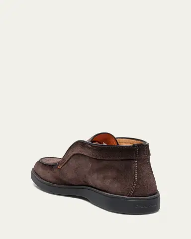 Santoni Men's Detroit Slip-On Suede Chukka Boots | Thumbnail 2 Santoni Men's Detroit Slip-On Suede Chukka Boots | Thumbnail 2