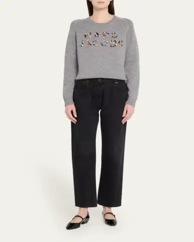 Marc Jacobs Gem Logo Knit Crewneck Sweater | Thumbnail 2 Marc Jacobs Gem Logo Knit Crewneck Sweater | Thumbnail 2