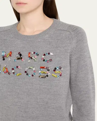 Marc Jacobs Gem Logo Knit Crewneck Sweater | Thumbnail 6 Marc Jacobs Gem Logo Knit Crewneck Sweater | Thumbnail 6