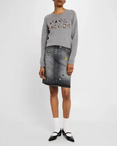 Marc Jacobs Gem Logo Knit Crewneck Sweater | Thumbnail 7 Marc Jacobs Gem Logo Knit Crewneck Sweater | Thumbnail 7