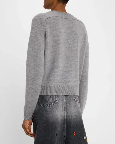 Marc Jacobs Gem Logo Knit Crewneck Sweater | Thumbnail 8 Marc Jacobs Gem Logo Knit Crewneck Sweater | Thumbnail 8