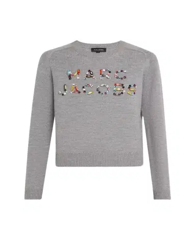 Marc Jacobs Gem Logo Knit Crewneck Sweater | Thumbnail 1 Marc Jacobs Gem Logo Knit Crewneck Sweater | Thumbnail 1