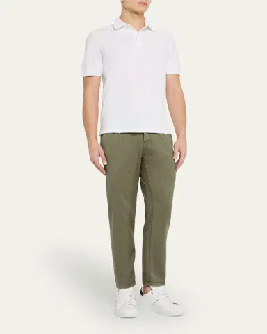 Kiton Men's Washed Wool Slim Four-Pocket Pants | Thumbnail 2 Kiton Men's Washed Wool Slim Four-Pocket Pants | Thumbnail 2