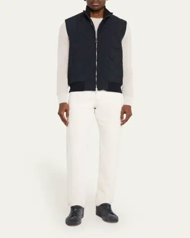 Loro Piana Men's Ampay Full-Zip Vest | Thumbnail 2 Loro Piana Men's Ampay Full-Zip Vest | Thumbnail 2