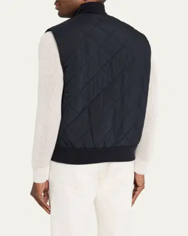 Loro Piana Men's Ampay Full-Zip Vest | Thumbnail 3 Loro Piana Men's Ampay Full-Zip Vest | Thumbnail 3
