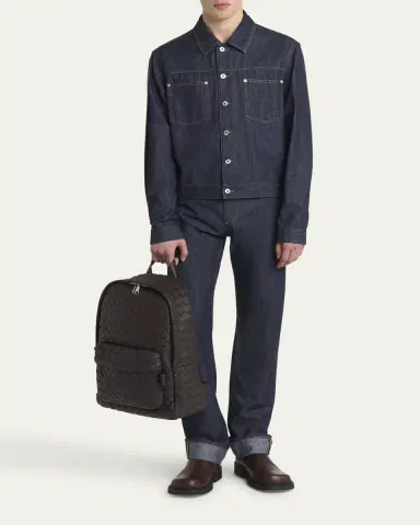 Bottega Veneta Men's Intrecciato 20 Taurillon Backpack | Thumbnail 9 Bottega Veneta Men's Intrecciato 20 Taurillon Backpack | Thumbnail 9