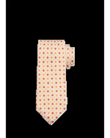 Petronius 1926 Men's Diamond-Print Linen Tie | Thumbnail 2 Petronius 1926 Men's Diamond-Print Linen Tie | Thumbnail 2