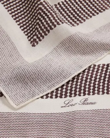 Loro Piana Men's Marea Silk and Linen Foulard | Thumbnail 2 Loro Piana Men's Marea Silk and Linen Foulard | Thumbnail 2