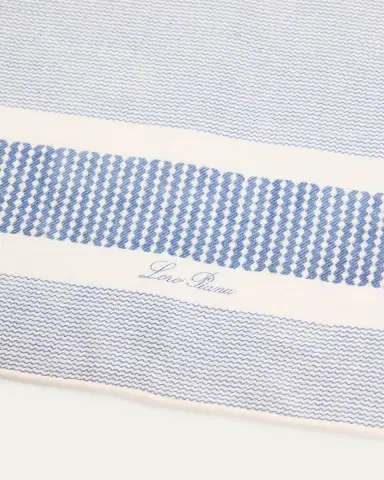 Loro Piana Men's Marea Silk and Linen Foulard | Thumbnail 3 Loro Piana Men's Marea Silk and Linen Foulard | Thumbnail 3