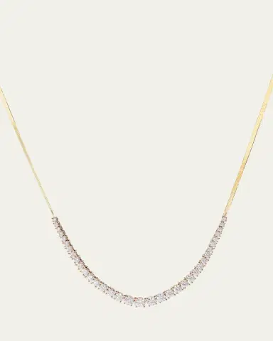 Lana 14K Gold Flawless Graduating Diamond Tennis Necklace | Thumbnail 2 Lana 14K Gold Flawless Graduating Diamond Tennis Necklace | Thumbnail 2