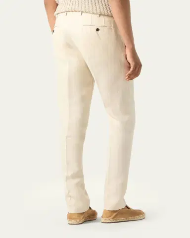 Loro Piana Men's Carlo Antigua Flax Trousers | Thumbnail 7 Loro Piana Men's Carlo Antigua Flax Trousers | Thumbnail 7