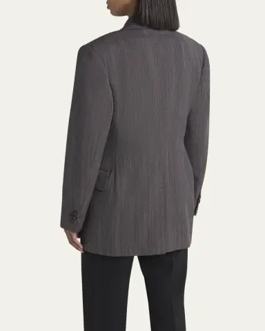 Bottega Veneta Subtle Stripe Melange Wool Jacket | Thumbnail 3 Bottega Veneta Subtle Stripe Melange Wool Jacket | Thumbnail 3