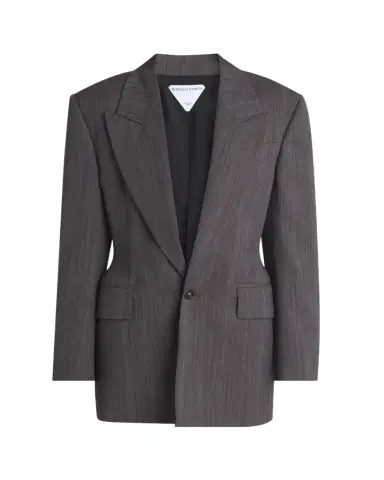 Bottega Veneta Subtle Stripe Melange Wool Jacket | Thumbnail 1 Bottega Veneta Subtle Stripe Melange Wool Jacket | Thumbnail 1